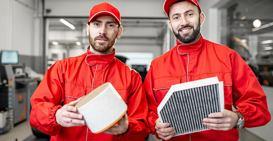 Difference between diesel particulate filter, air filter and cabin filter